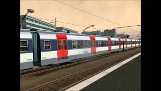 MSTS RER B Bourg la Reine et Denfert Rochereau sous la pluie [upl. by Yadnus]