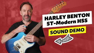 Harley Benton STModern HSS  Sound Demo  A bang for the buck [upl. by Leanatan]