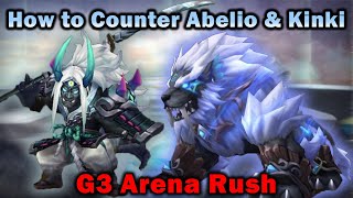 How to Counter Abelio amp Kinki  G3 Arena Rush  Summoners War [upl. by Britteny]