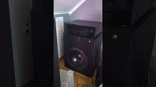 Wharfedale Topaz SW15  Dantax STR902  Yamaha RXV395RDS Bass Test 2 [upl. by Venice512]