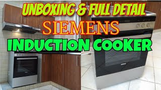 Siemens Induction cooker oven unboxinginstallation amp operating manual video [upl. by New585]