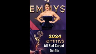 Emmys 2024 All Red Carpet Outfits [upl. by Anihsit]