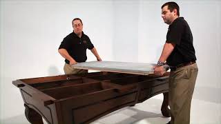 How to assemble and install your Majestic Billiards slate pool table [upl. by Ximenez198]