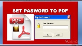 how to password protect a pdf file doucoment [upl. by Whatley776]