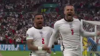 What A Moment Luke Shaw scores against Italy in Euro 2020 final [upl. by Egiaf]