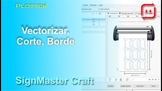 SignMaster  Plotter  vectorizar corte borde [upl. by Barger]