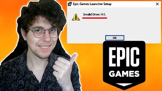 How To Fix Epic Games Invalid Drive [upl. by Alenoel]