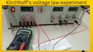 Kirchhoffs voltage law experiment [upl. by Eidoc569]