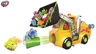 THE TRASH PACK Load N Launch Bulldozer Playset TOYS VIDEO Review [upl. by Felt119]