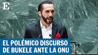 EL SALVADOR  El discurso del presidente Nayib Bukele en las Naciones Unidas  EL PAÍS [upl. by Carlina199]