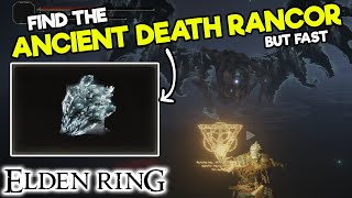 How to get the ANCIENT DEATH RANCOR SORCERY in Elden Ring  Find Rare Items Fast  Map Location [upl. by Hadleigh]