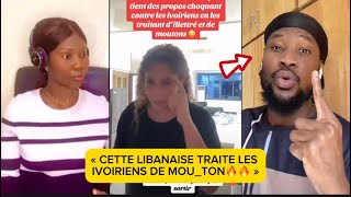 🚨🚨CETTE LIBANAISE TRAITE LES IVOIRIENS DE MOUTON [upl. by Kylen645]