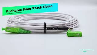 Pullpushable wall through Fiber Optic Patch Cables from Spring Optical [upl. by Ellak]