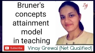 Bruners concepts attainment model in teaching  BEd 1st year paper 3 learning and teaching [upl. by Oralie100]