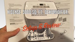 HiSense Dehumidifier Setup and Review [upl. by Attenad]