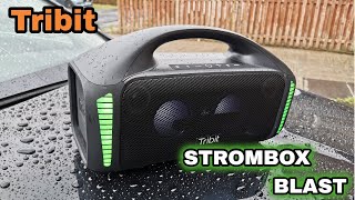 Just Buy It  Tribit Stormbox Blast Review  Indoors  Outdoors Sound amp Bass Test [upl. by Christianna903]