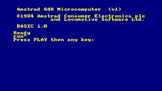 Amstrad CPC 464  Press PLAY Then Any Key Well not any key [upl. by Edieh]