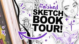 WANNA SEE MY SKETCHES  My 26th Completed Sketchbook Walkthrough [upl. by Adrianne]