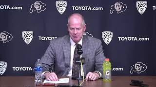 CU MBB Postgame vs Arizona [upl. by Einomrah]