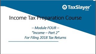 Tax Preparation Course for Professional Preparers Module 4 Part 2 [upl. by Suollecram]