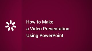 How to Make a Video Presentation Using PowerPoint [upl. by Barr]