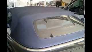 How to manually open convertible Mercedes CLK Soft Top [upl. by Worrad]