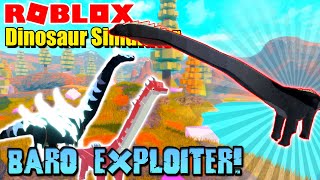 Roblox Dinosaur Simulator  Exploiting Barosaurus Attack [upl. by Pirri]