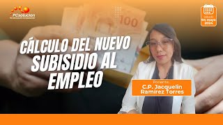 Cálculo del nuevo subsidio al empleo Ponente CP Daniela Jacquelin Ramírez [upl. by Yendirb]