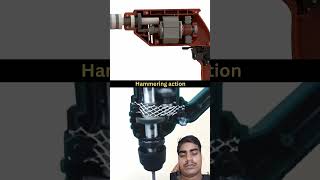 Hammering Action  Drill MachineWorking trending caddesign drillhammer drillbeat fabrication [upl. by Anotyad]