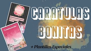 Caratulas Bonitas En Word  Plantillas Descargables [upl. by Minabe]