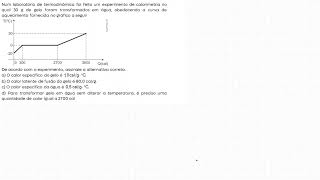 QUESTÃO 19 TERMOLOGIA [upl. by Kerril]