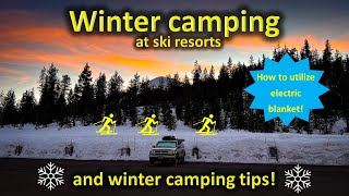 Ski resort camping in Oregon and winter SUV camping tips [upl. by Lathe530]