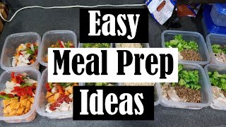 4 EASY MEAL PREP MEALS WITH ROTISSERIE CHICKEN [upl. by Agathe]