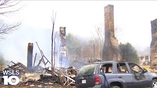 Devastating house fire in Christiansburg [upl. by Fricke]