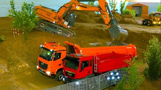 SPECIAL HANDMADE RC HEAVY CONSTRUCTION EQUIPMENT  TRUCK TOYS REMOTE CONTROL  LIEBHERR DIGGER [upl. by Landa]