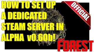 ► How To Set Up a Steam Server In The Forest Official [upl. by Naeroled734]