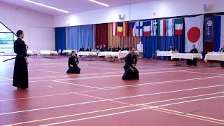 Iaido EM 2009  Team competition fintal Italy vs Belgium [upl. by Dorothea805]