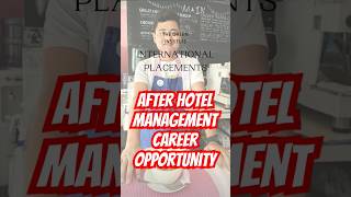 After Hotel Management Career  Career Opportunity career job [upl. by Lou810]