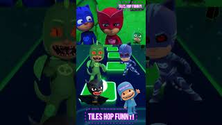 PJ Masks  CatBoy 🆚 Gekko X Dance Song Tiles Hop EDM Rush shorts [upl. by Aitnauq915]