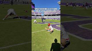 WHAT A KICKER SEES 👀 sports athlete football collegefootball gameday bts pov nfl kicker [upl. by Barrus]