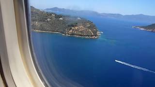 Approach and scary landing at Skiathos Airport thomas cook tcx 1142 GFCLK [upl. by Meter709]