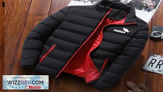 Mens New Autumn and Winter Casual Warmth Thickened Waterproof Coat Parka Mens Review [upl. by Ellenad108]