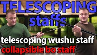 Collapsible Bo Staff and the Telescoping Wushu Staff  KarateMartcom [upl. by Limemann]