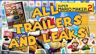 ALL SUPER MARIO MAKER 2 TRAILERS AND LEAKS [upl. by Enayd775]