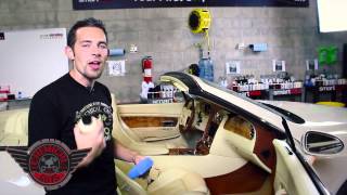 Vintage Leather Serum  Chemical Guys Detailing Leather Car Care Bentley Seats [upl. by Weaks]