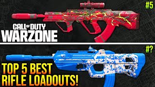 WARZONE Top 5 META ASSAULT RIFLE LOADOUTS After Update WARZONE Best Weapons [upl. by Retsevlys]