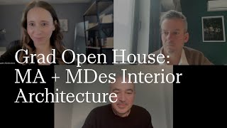 MA  MDes Interior Architecture  RISD Graduate Open House  20242025 [upl. by Ednil]