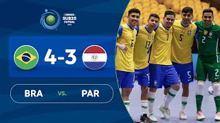 BRASIL vs PARAGUAY 43  RESUMEN  CONMEBOL SUB20 FUTSAL 2022 [upl. by Anig]