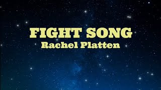 FIGHT SONG  Rachel Platten HD KARAOKE [upl. by Salbu]