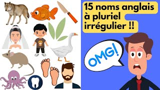 cours de grammaire anglaise  😲 15 pluriel irrégulier en anglais  pluriel des noms en anglais [upl. by Lansing]